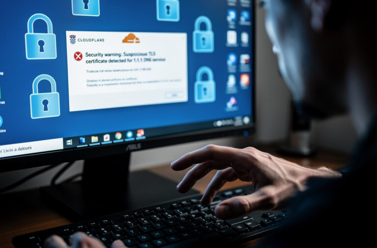 L’émission de trois certificats TLS douteux pour le DNS 1.1.1.1 de Cloudflare alerte la communauté cybersécurité : ces certificats frauduleux, validés par une autorité croate reconnue par Microsoft, mettent en péril la sécurité du service DNS 1.1.1.1, essentiel pour des millions d’utilisateurs à travers le monde. Cette faille soulève de graves inquiétudes sur la confiance accordée aux autorités de certification et la robustesse des infrastructures réseau.