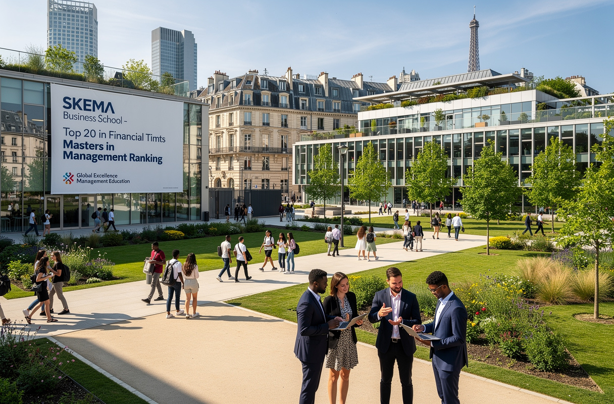  HEC Paris conserve sa position de dauphin mondial dans le classement Financial Times 2025, démontrant une constance exceptionnelle face à une compétition internationale féroce. Parallèlement, SKEMA intègre le top 20, illustrant la dynamique ascendante des écoles françaises et leur capacité à rivaliser sur la scène globale. 